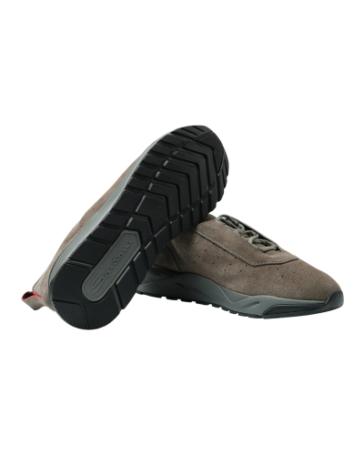 Santoni - Sneaker calf suede - Greige