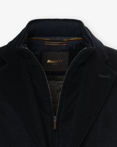 MooRER - Overcoat wool cashmere - Navy