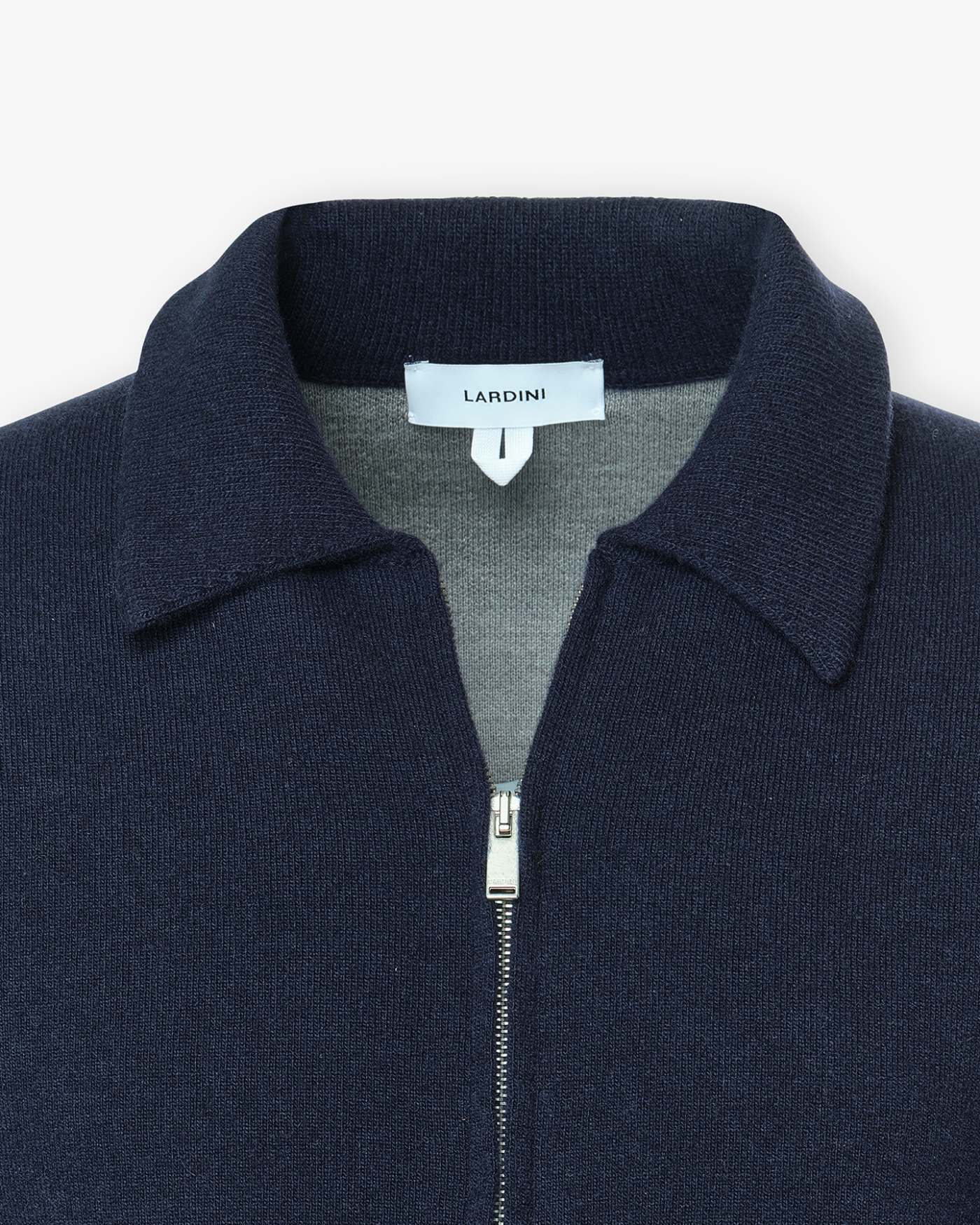 Lardini - Full zip vest - Wool - Navy