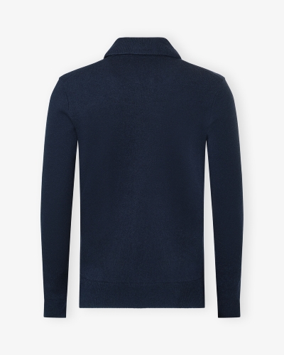 Lardini - Full zip vest - Wool - Navy
