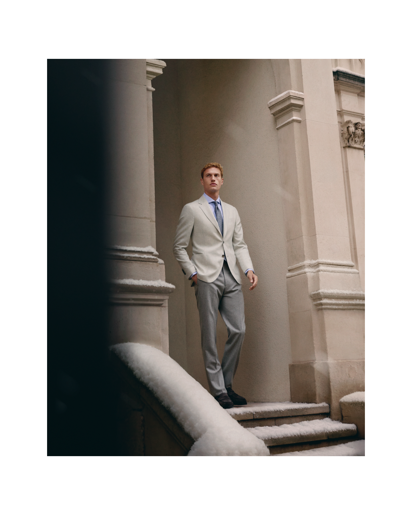 Lardini - Check jacket wool cashmere - Light grey