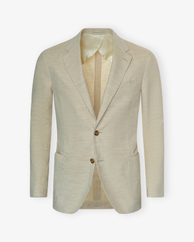 Lardini - Corduroy jacket cotton apalca - Cream white