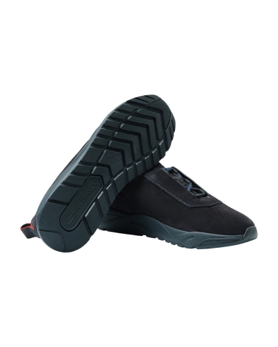 Santoni - Sneaker calf suede - Navy