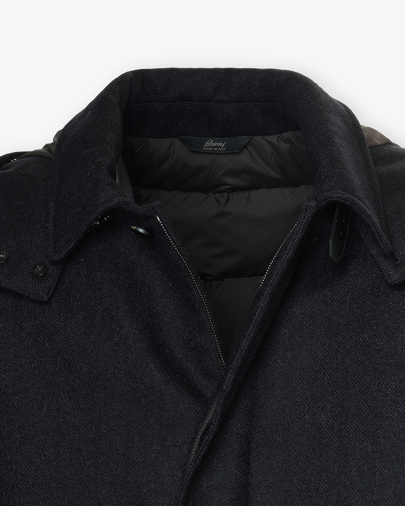 Brioni - Padded coat alpaca wool - Navy