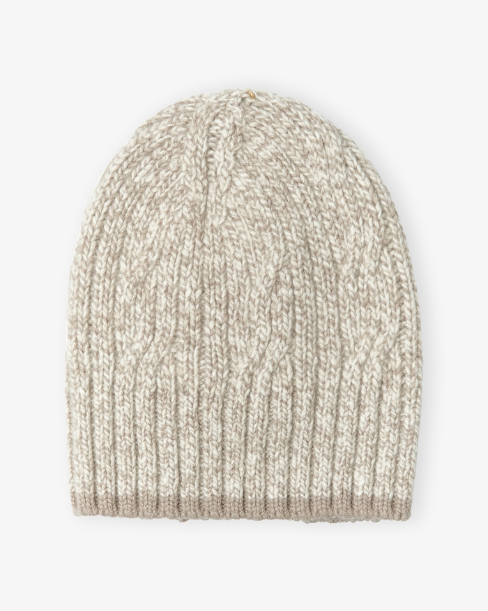 FEDELI Beanie - Cashmere - Greige melange
