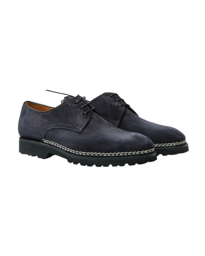 Bontoni - Fanatico - Grain suede - Norwegian stitching - Navy