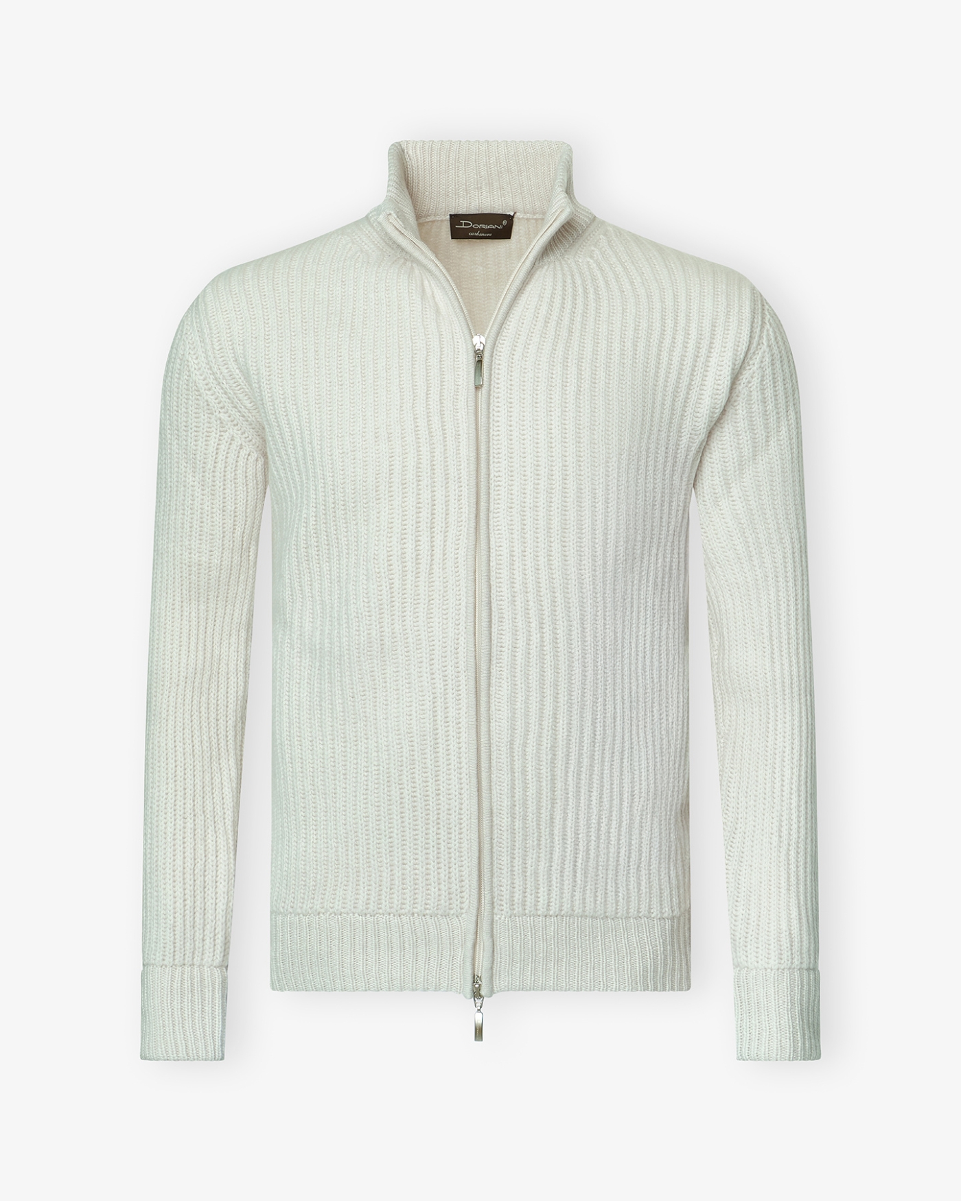 JC - Sweater full zip - Wool cashmere - Offwhite
