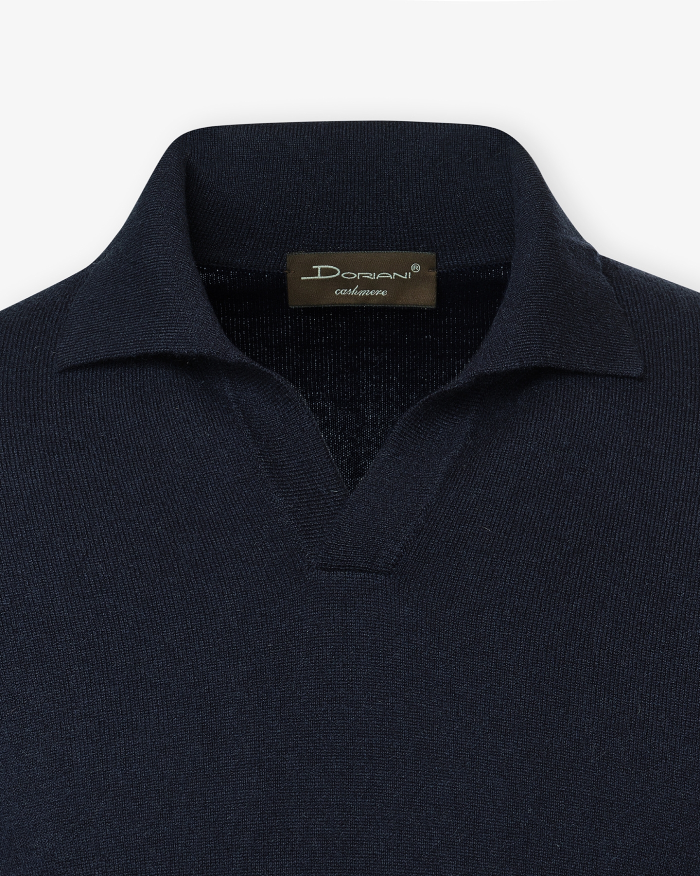 DC - Buttonless polo-shirt - Cashmere - Navy