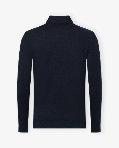 DC - Buttonless polo-shirt - Cashmere - Navy