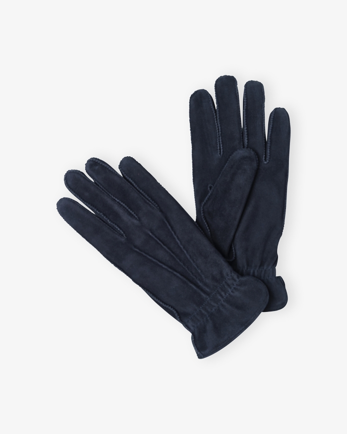 DORIANI CASHMERE Doriani Cashmere - Gloves calf suede cashmere - Navy 159719323