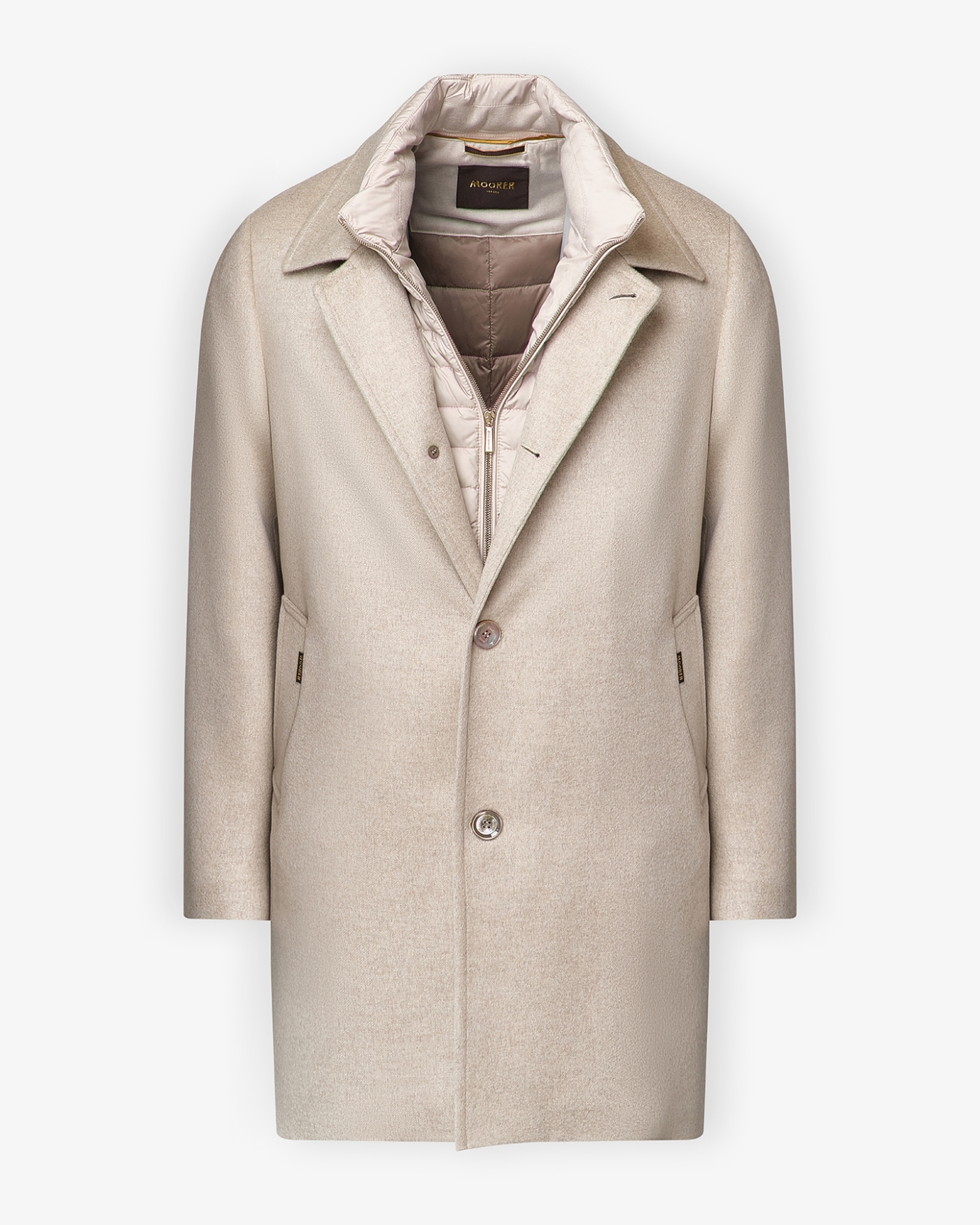 MooRER - Overcoat baby cashmere - Beige