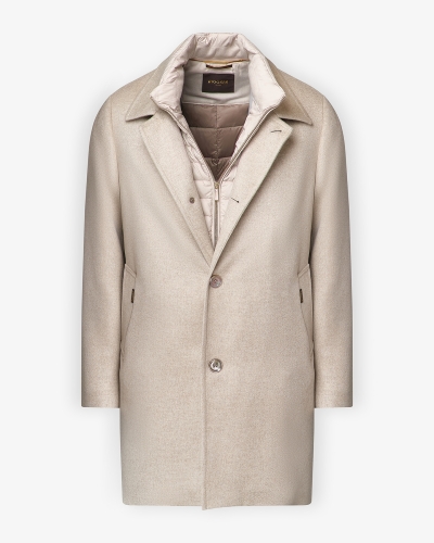 MooRER - Overcoat baby cashmere - Beige