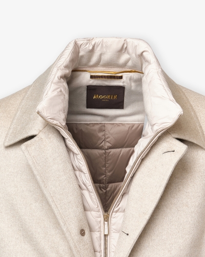 MooRER - Overcoat baby cashmere - Beige