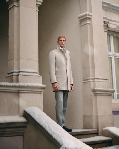 MooRER - Overcoat baby cashmere - Beige