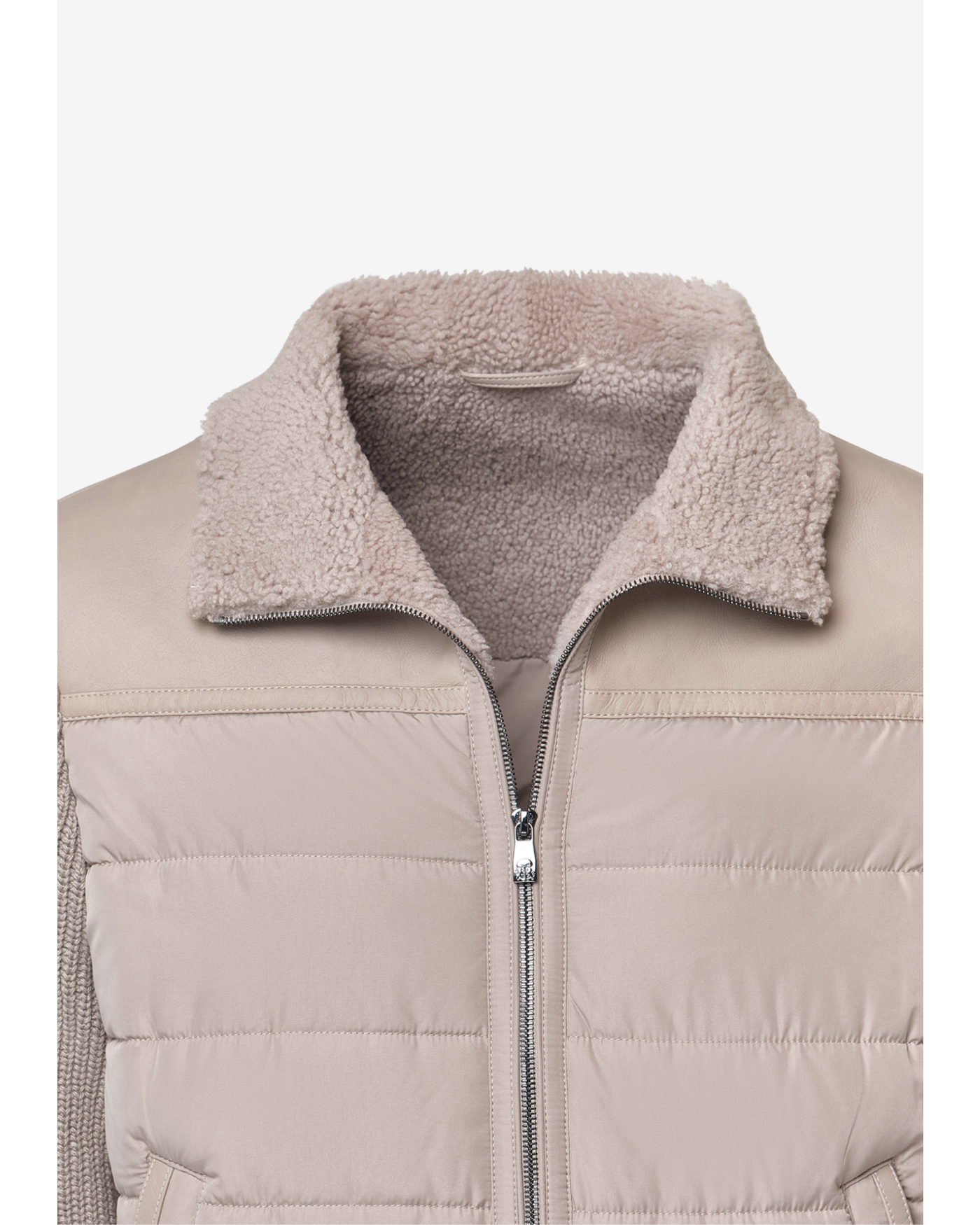 Corneliani - Bomber lambskin and cashmere - Taupe