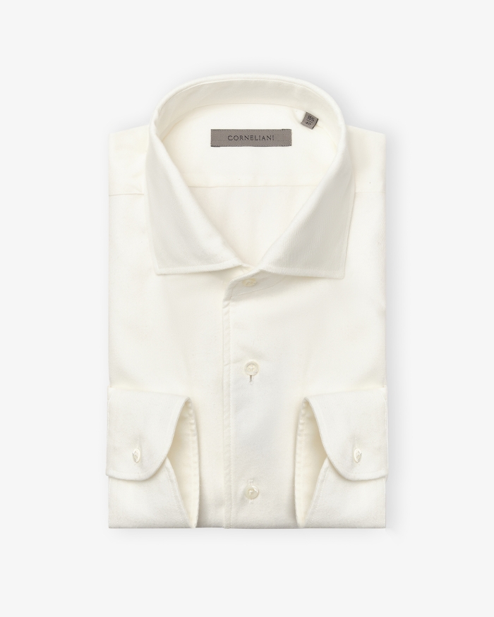 CORNELIANI Corneliani - Shirt flannel - Cream white