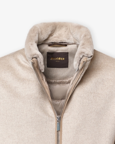 MooRER - Bomber baby cashmere - Taupe