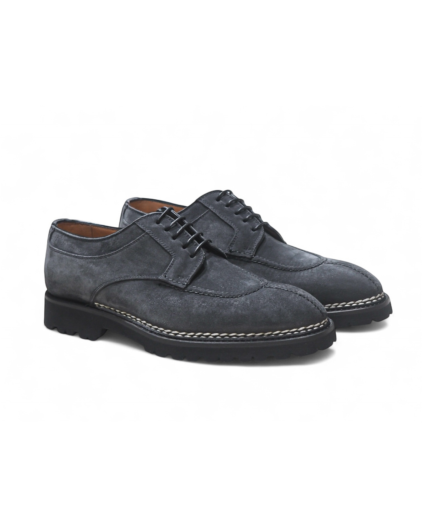 Bontoni - Magnifico calfskin laces - Grey suede