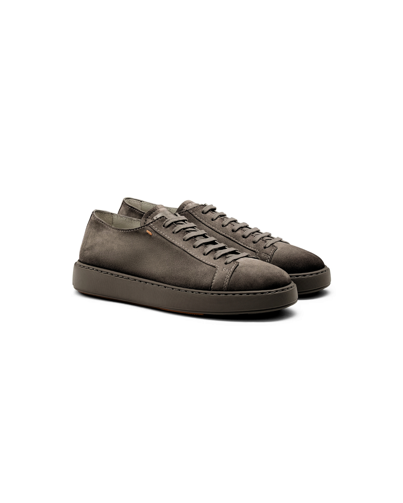 Santoni - Sneaker calf silk suede - Brown
