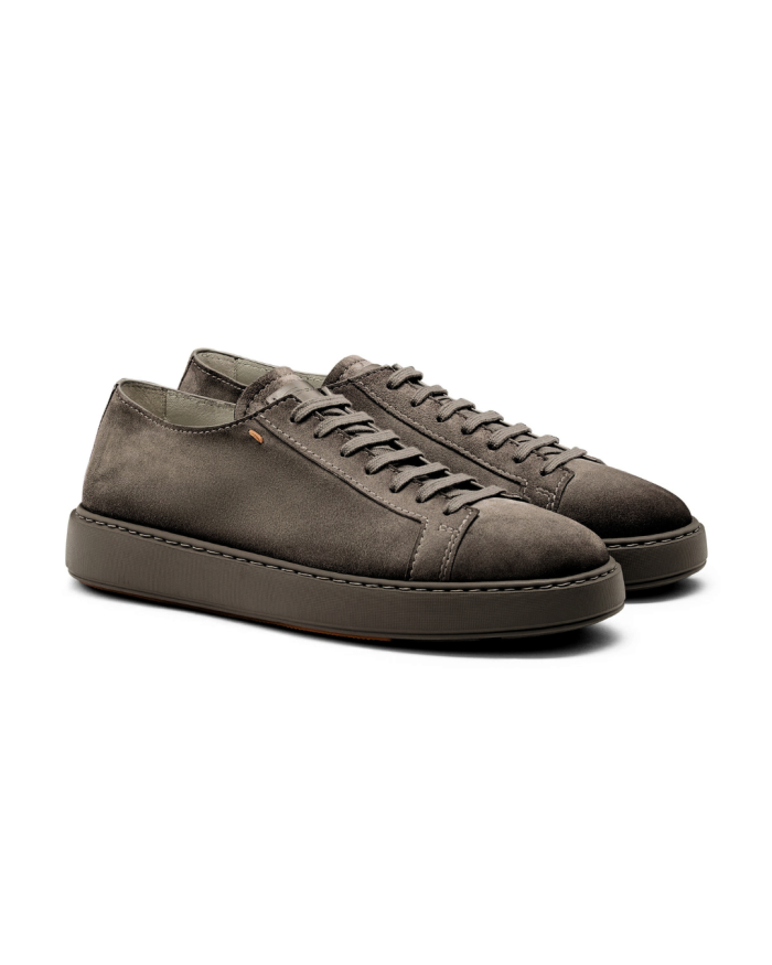 SANTONI Santoni - Sneaker calf silk suede - Brown