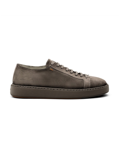 Santoni - Sneaker calf silk suede - Brown