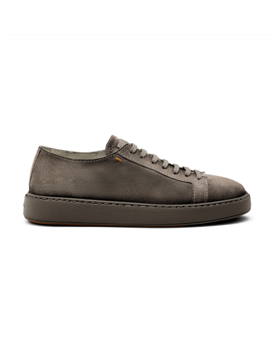 Santoni - Sneaker calf silk suede - Brown