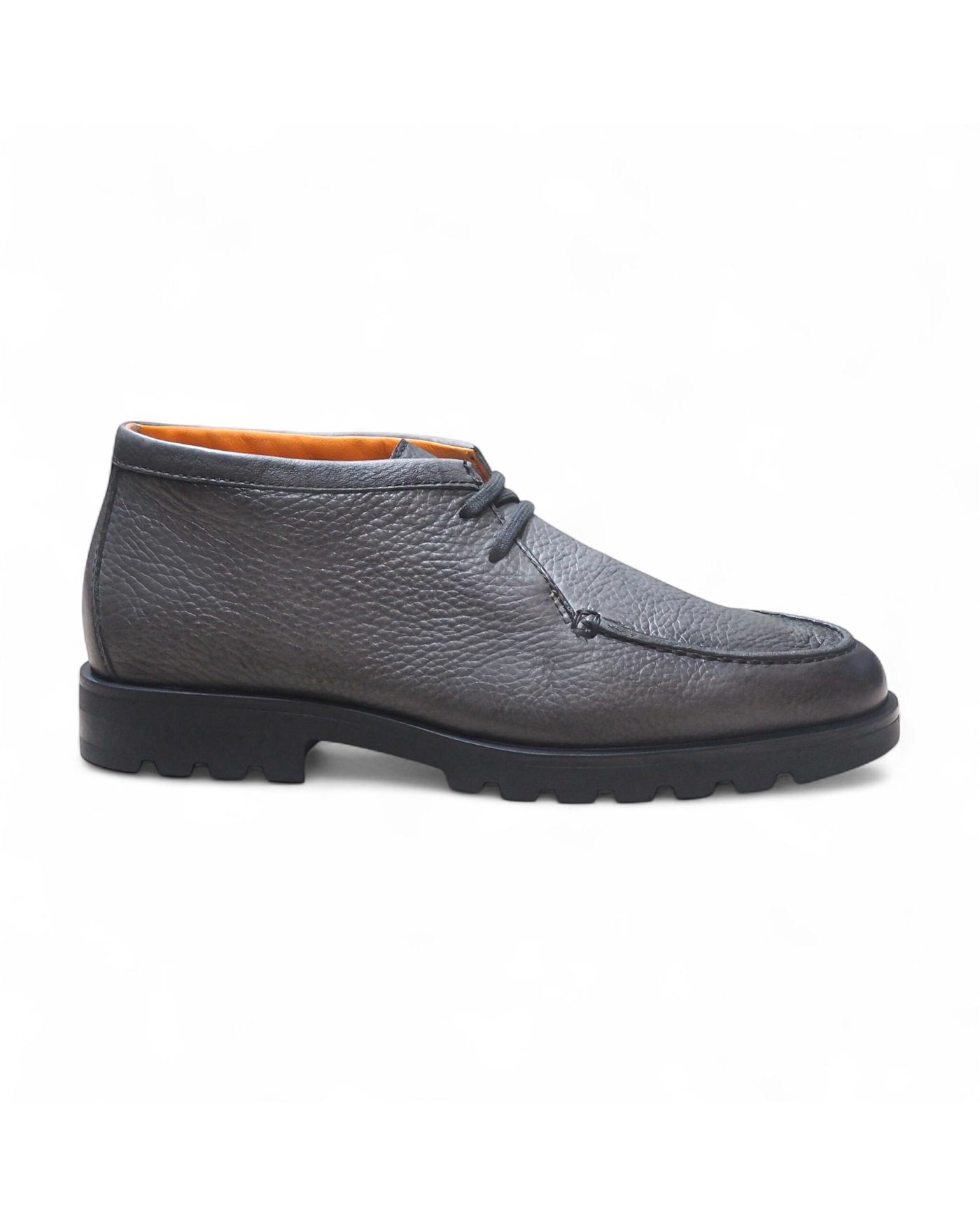 Santoni - Calf leather desert boot rock - Grey