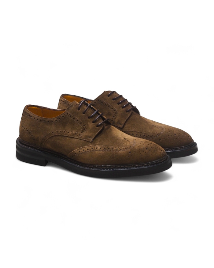 BONTONI Bontoni - Derby calf suede - Brown